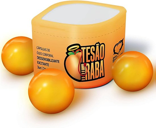 Bolinha Dessensibilizante Excitante Tesão Na Raba 3 Unidades Extrato de Jambu