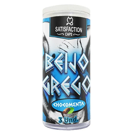 Beijo Grego Bolinhas Explosivas em Cápsulas Beijo Grego Chocomenta C/3 Unid