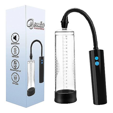 Bomba Peniana Automática 5 - Super Forte - Recarregável -22,0 cm de Comprimento, 7,0 cm de Espessura (Medidas Aproximad