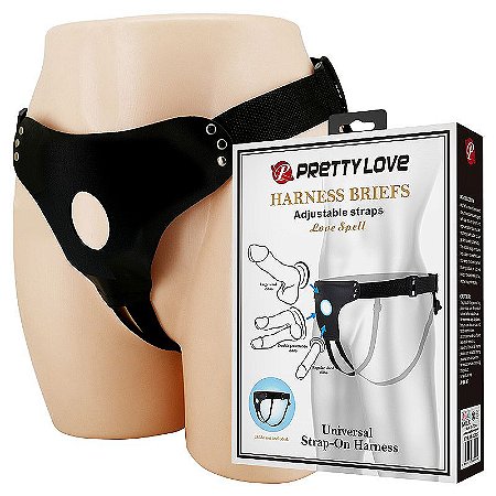 Cinta Peniana ( Strap on Harness)Tam Único-Cinta Com Alça De Nylon Que Se Adapta a Qualquer Grossura de Perna e Quadril