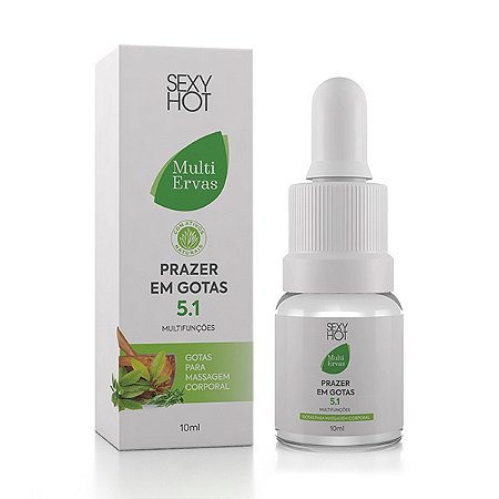 Prazer em Gotas 5.1 - Aloe Vera - Multifunções- Retardante, Excitante, Lubrificante, Esfria e Esquenta