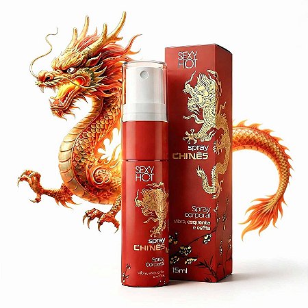 Spray Chinês - Excitante 3 em 1- Vibra, Esquenta e Esfria!