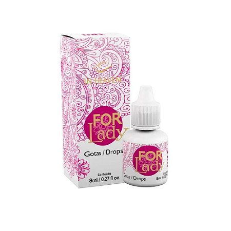 For Lady é um Excitante Feminíno-Ondas de Calor, de Pulsação e Vibração-8ml