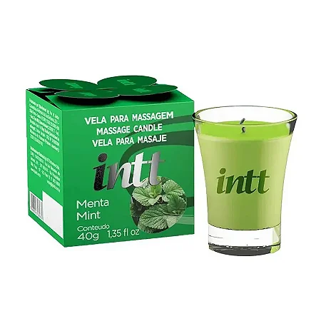Vela Beijável Para Massagem Corporal Relaxante Hidratante Que não Queima A Pele Sabor MENTA 40g