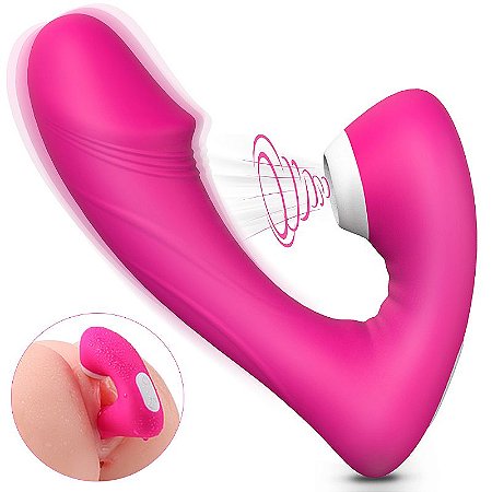 Vibrador de Clitóris com Pulsação -Vibrador de Ponto G e Clitóris, 9 Modos de PulsaçãoM9 Modos de Vibração Recarregável