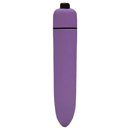 Bullet Vibrador de Clitóris - Cápsula- Utiliza 1 pilha AAA -1 PILHA BRINDE- Roxo - Aveludado