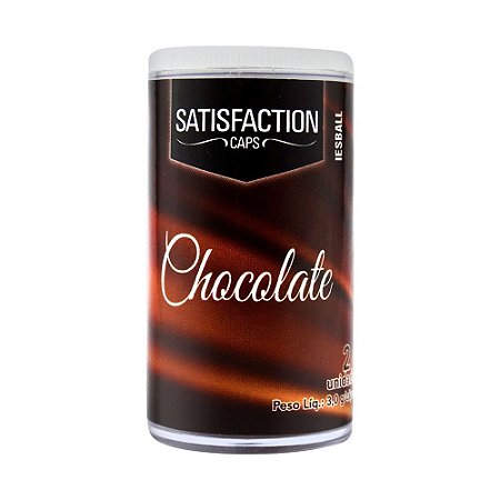 Bolinha Lesball Chocolate Aromaticas Com 2 Unidades Satisfaction Caps