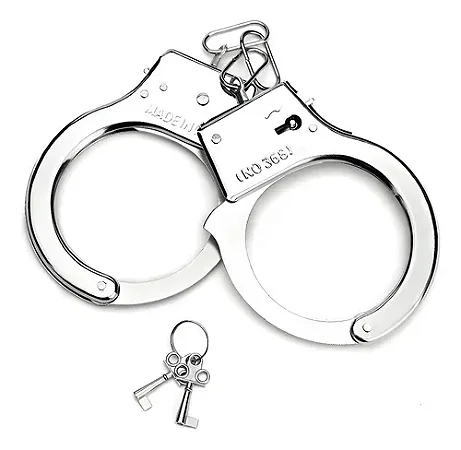 Par De Algemas De Metal Com Chaves- Metal Simples-