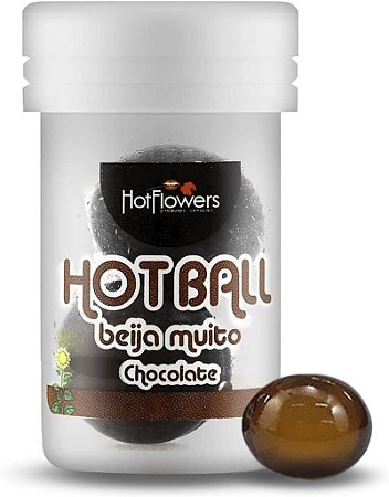 Hot Ball Beija Muito Chocolate  C/2 Un Hot Flowers