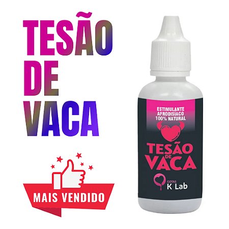 Tesão de Vaca Estimulante Afrodisíaco Natural 20ml K-Lab