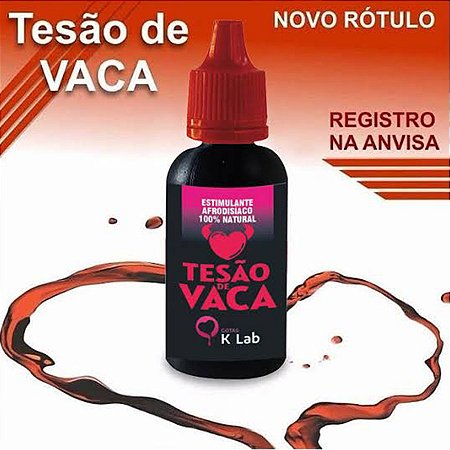 Tesão de Vaca Estimulante Afrodisíaco Natural 20ml