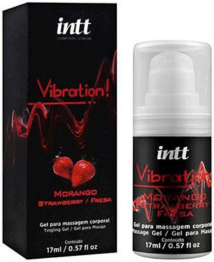 Vibration! Gel Que Vibra Power 17Ml Intt- Sabor Morango