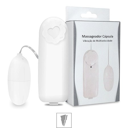 Massageador Capsula Vibração de Multivelocidade Branco