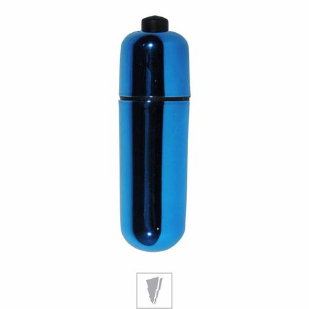 Capsula Vibratória Tradicional Power Bullet Importação Azul Metalico