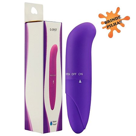 Vibrador Ponto G em Abs Liso Roxo