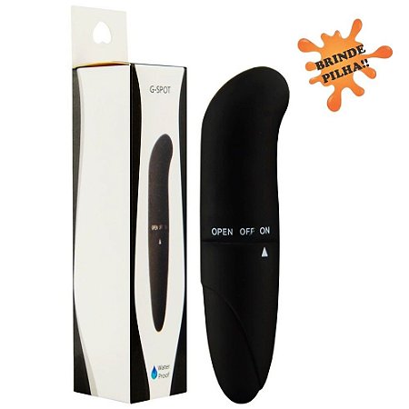 Vibrador Ponto G em ABS Liso Preto