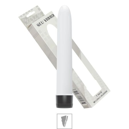 Vibrador Personal Liso 17,5 Cm Multivelocidade Cor Branco ( PILHAS DE BRINDE)