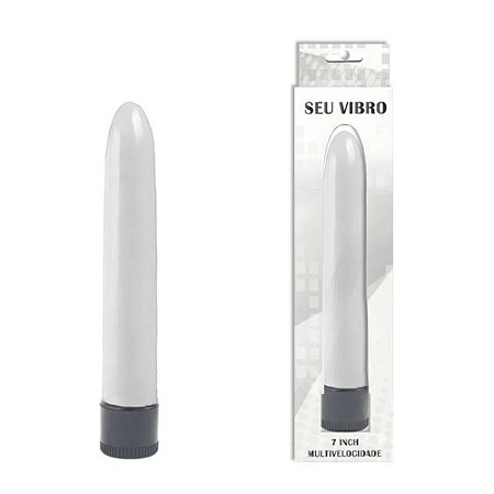 Vibrador Personal Liso 17,5 cm Multivelocidade Youvibe Branco