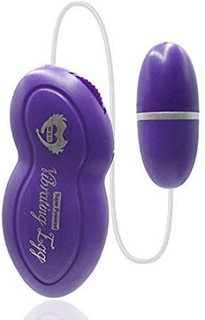 Vibrador Em Silicone Vibrating Egg Cor  Roxo ( PILHAS BRINDE)