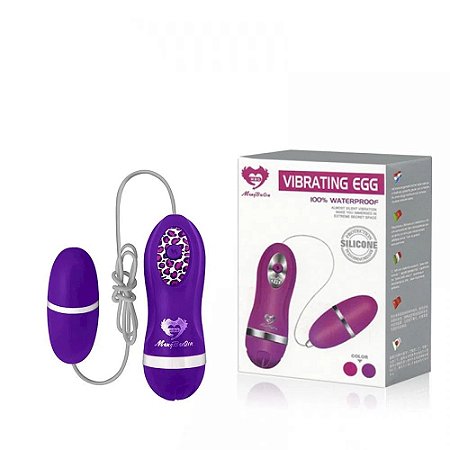 Vibrador Mini Egg em Silicone com 1 Modo de Vibração a Prova D'água Roxo