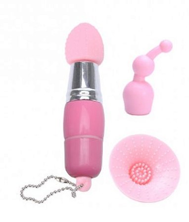 Vibrating Stick - Mini Massageador Multivelocidade Cor Rosa