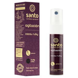 Vibrador Líquido Beijável Agitación  Cacau Ruby 15ml Santo