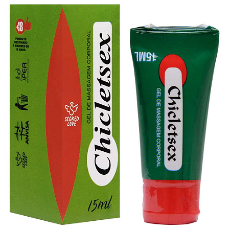 Chicletsex Gel Comestível 15Ml Segred Love Sabor Menta