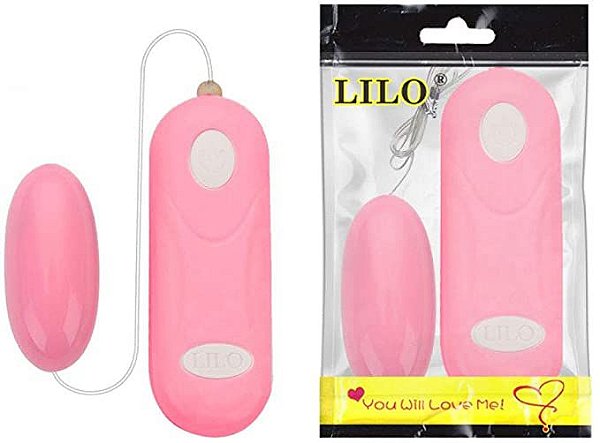 Mini Cápsula Vibratória Com 5 Vibrações Lilo Rosa