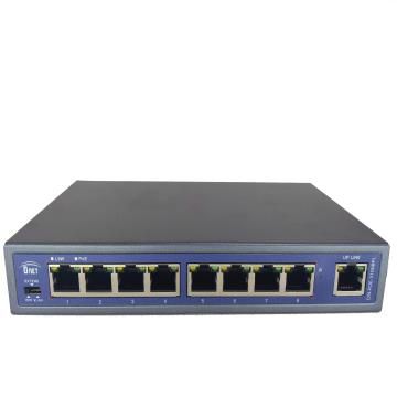 SWITCH (COMUTADOR) 8 PORTAS POE + 1 PORTA UPLINK 10/100 15,4W 802.3AF 130W - DN-POE-31008PL - D-NET