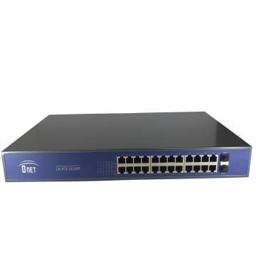 SWITCH (COMUTADOR) 24 PORTAS 10/100/1000 POE + 2 PORTAS SFP UPLINK 15,4W 802.3AF 400W TOTAL - DN-POE-33024PF - D-NET