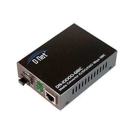 MEDIA CONVERTER 10/100/1000 P/ SFP - DN-10000-GBIC - D-NET