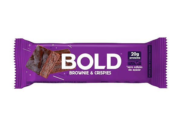 Bold Bar Brownie e Crispies - 60g