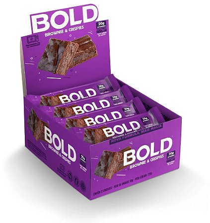 Bold Bar Brownie e Crispies - Caixa 12 unid.