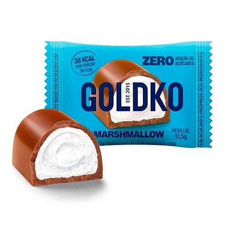 Bombom de Marshmallow zero açúcar Gold & KO (38 kcal p/ porção) - 11,5g