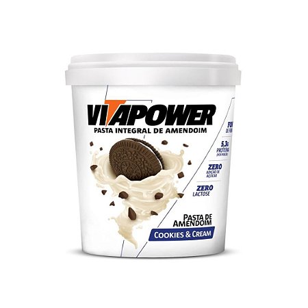 VitaPower Pasta De Amendoim Integral - 450G Cookies And Cream