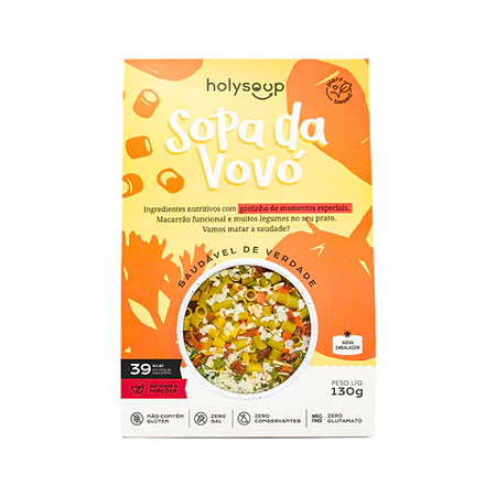 Sopa da Vovó Sem Glúten Holy Soup - 130g