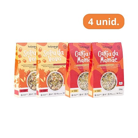 Mix Nostálgico 4un - Sopa Natural Sem Glúten Holysoup