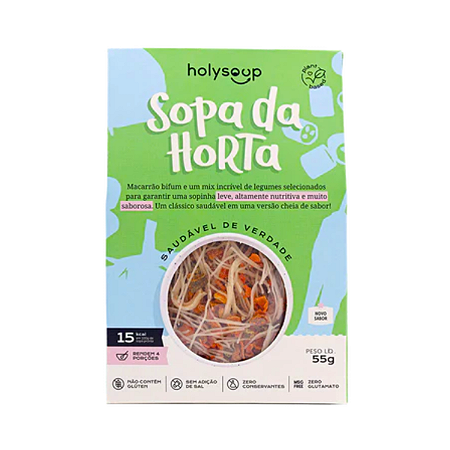 Sopa da Horta Sem Glúten Holy Soup - 55g