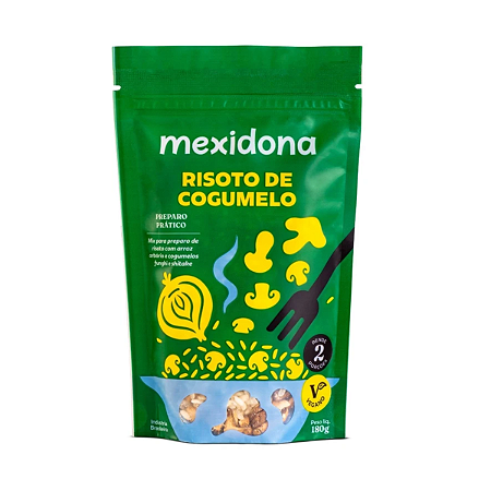 Risoto de Cogumelos Sem Glúten 100% Natural Mexidona - 180g