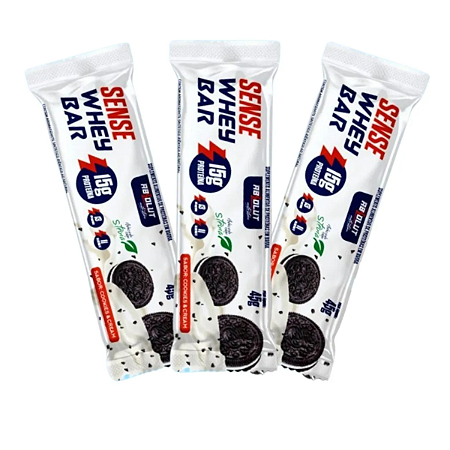 Barra de Proteína Sense Bar Cookies Absolut Nutrition - Caixa 12 un