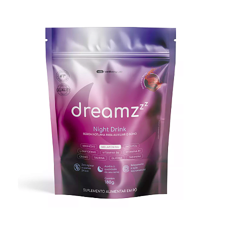 Dreamz Bebida Noturna Chocolate Sleep Melatonina Triptofano 30 Doses