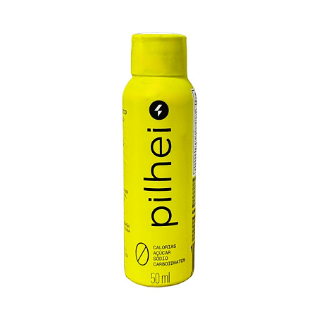 Pilhei Shot Energético Zero Calorias Sabor Frutas Amarelas - 50ml