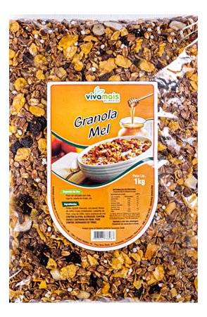 Granola 1kg Tradicional Com Mel - Vivamais Alimentos