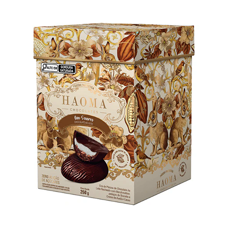 Ovo de Páscoa Haoma Smores Chocolate ao Leite 260g
