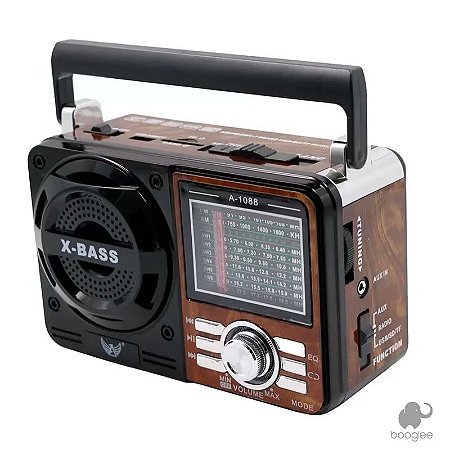 Rádio Vintage Retro com USB 1088 - Booglee - eletrônicos para facilitar seu  cotidiano e bem-estar