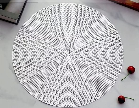 Suplat Redondo Prata Impermeável kit c/6 peças