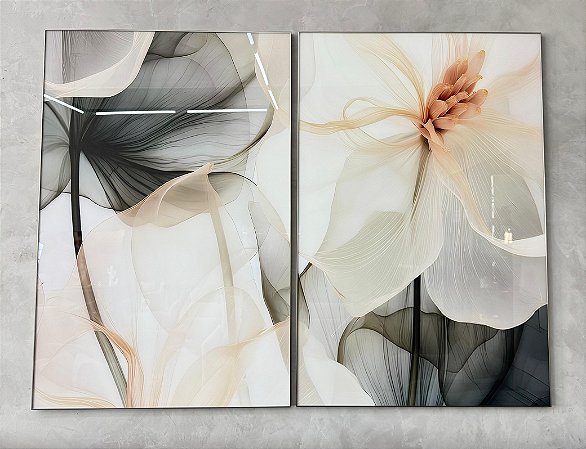 Conjunto de Quadros 2852 Flor