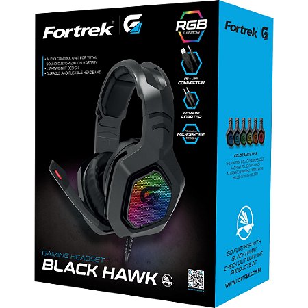 Headset Gamer Black Hawk - RGB