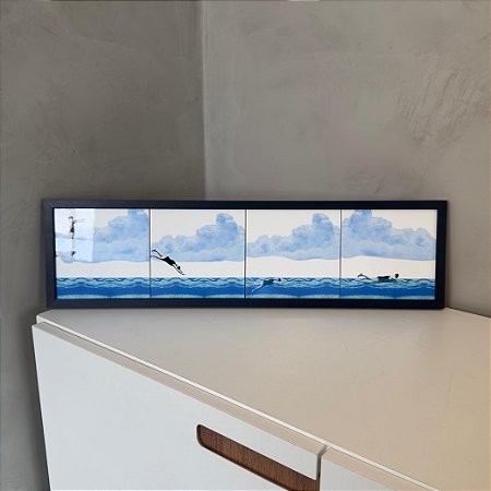 Quadro Azulejos - Mergulho Horizontal