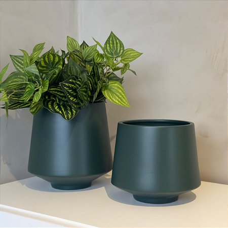 Cachepô Trapézio | Verde Escuro